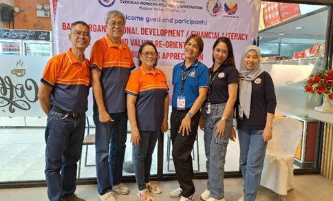 Engagement with OWWA Region 10 for Values Re-orientation and Financial Literacy
